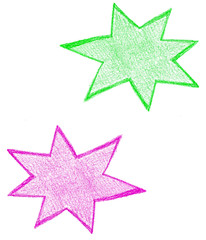 Obraz premium Hand drawn stars