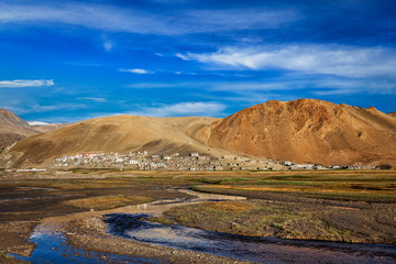 Korzok village at lake Tso Moriri, Ladakh