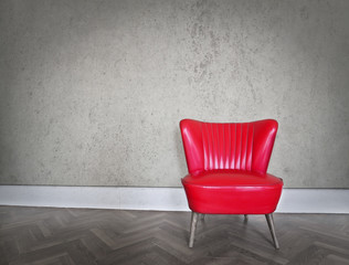 Stylish red chair
