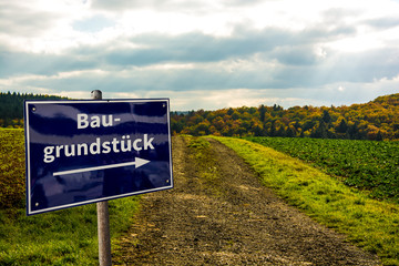 Schild 57 - Baugrundstück