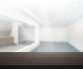 Table Top And Blur Office of Background