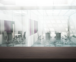 Table Top And Blur Office of Background