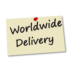 Reminder worldwide delivery with shadow