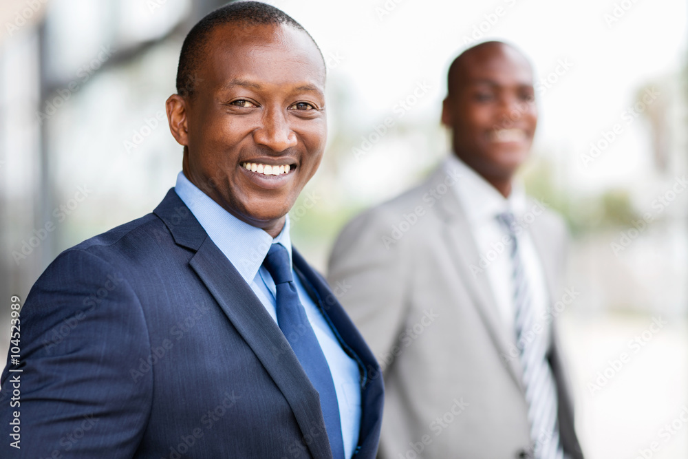 Wall mural afro american businessman