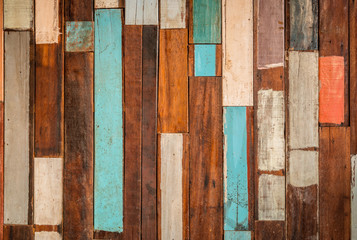 texture of decorative old wood wall stripe