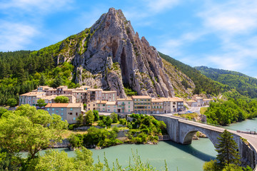Sisteron in Provence, France - 104527128