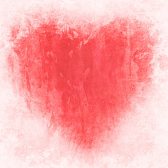Grunge background with heart