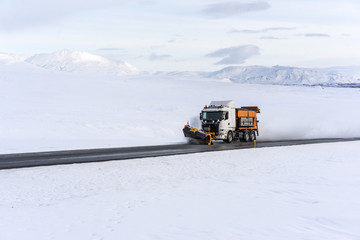 Snowplow Clearing the Ring Road