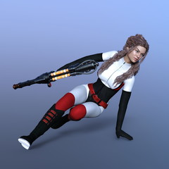 Obraz premium 女性戦士