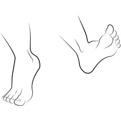 drawing hand and foot