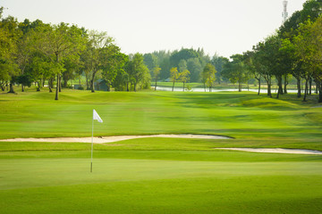 vue paysage du terrain de golf