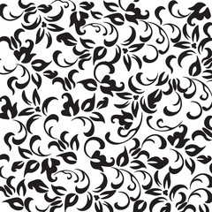 Abstract Floral ornament pattern. Vector