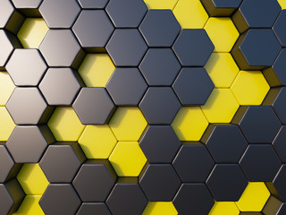 abstract metal bee hive background