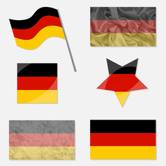 Set with Flags of Germany