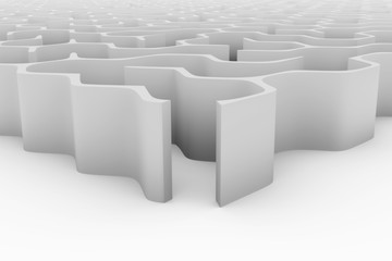 unusual maze based on hexagon cells