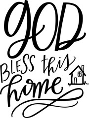 Obraz premium God Bless This Home