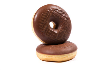 Delicious chocolate donuts