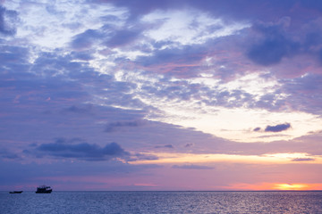 Ocean sky scape sunset