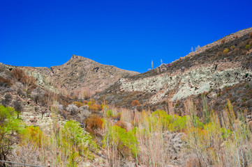 beautiful Landscape of mountain peak in Autumn season. Northern Area of Pakistan