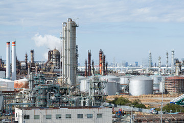 Industrial factory in kawasaki, Japan