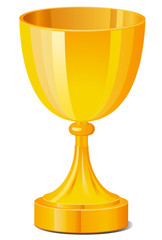 Gold goblet vector image