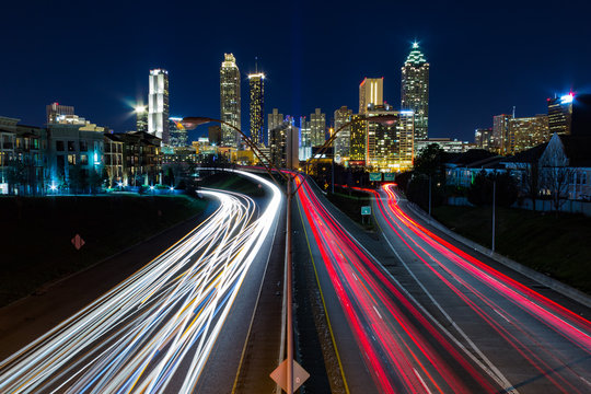 View Of Atlanta From Jackson Street Bridge