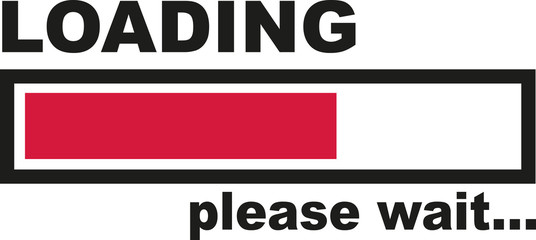 Loading please wait - bar