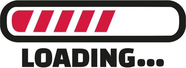 Fototapeta premium Loading symbol for computer