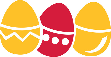 Colorfull easter eggs