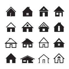 Black Vector Houses