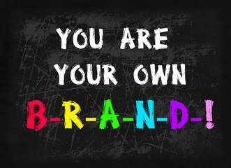 you are your own brand word on blackboard