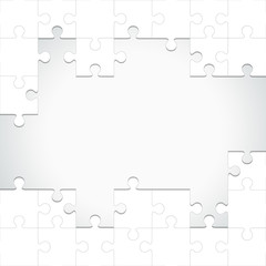 White puzzles background