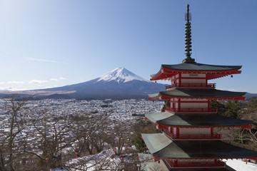 Mt.Fuji in winter, Japan
