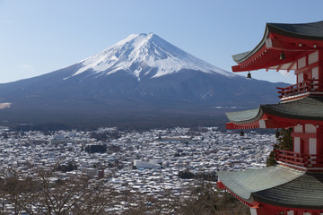 Fototapeta premium Mt.Fuji in winter, Japan