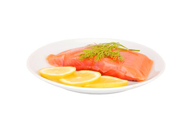 Salmon with lemon