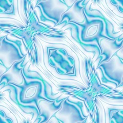 Seamless ornate pattern in blue