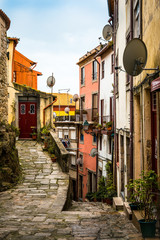 Street view of old town Porto
