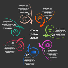 Vector infographics template