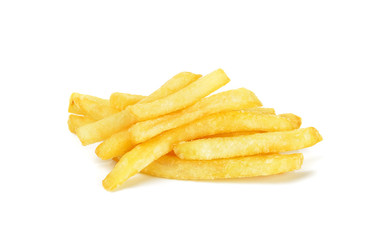 French fries isolated on the white background