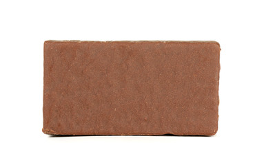Chocolate wafer isolated on the white background