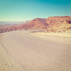 Fototapeta na wymiar Road in Desert