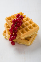 waffle with currant