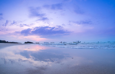 Fototapeta na wymiar Khoa Lak beach in the morning light