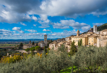 Fototapeta na wymiar Assisi (Umbria, Italia) - Borgo medievale