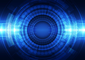 Abstract futuristic digital technology background. Illustration Vector