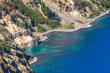 Fototapeta premium scenic view of the edge of crater lake national park,Oregon,usa.