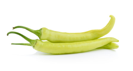 green chili on white