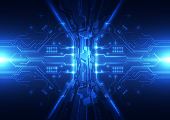 Abstract futuristic digital technology background. Illustration Vector