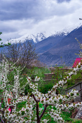 Fototapeta premium beautiful Landscape of Hunza Valley in Autumn season, Northern Area of Pakistan