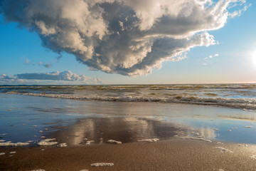 Clouds over the Gulf of Narva-Joesuu, Estonia.